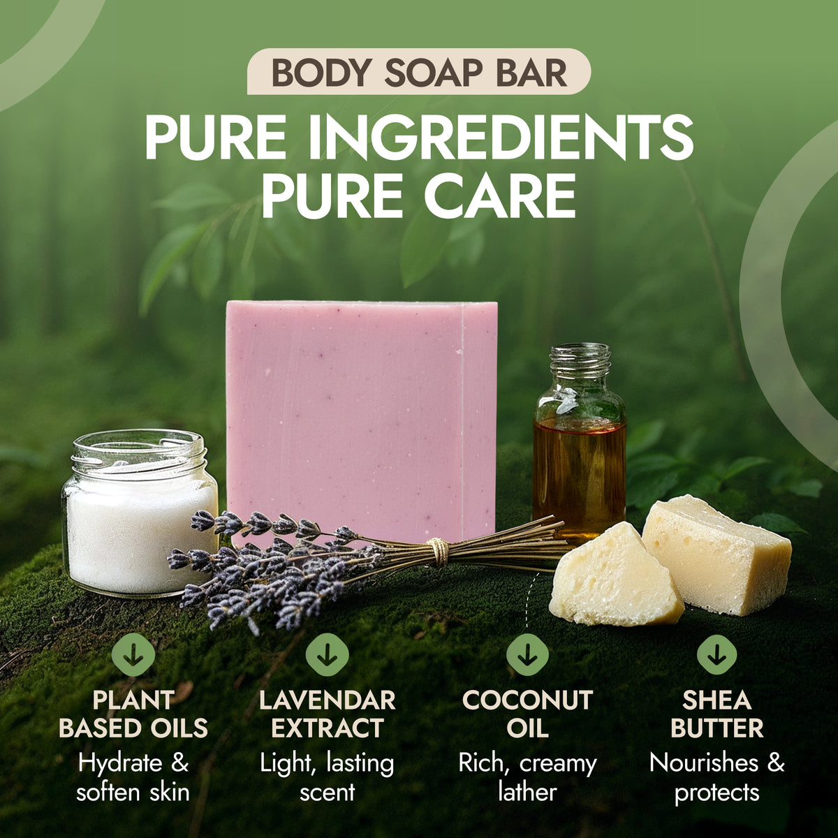 2-PACK Lavender Soap Bar
