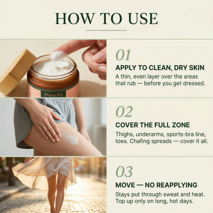 Anti-Chafing Cream for Thighs & Chub Rub — All-Day Plant-Based Protection, 50g