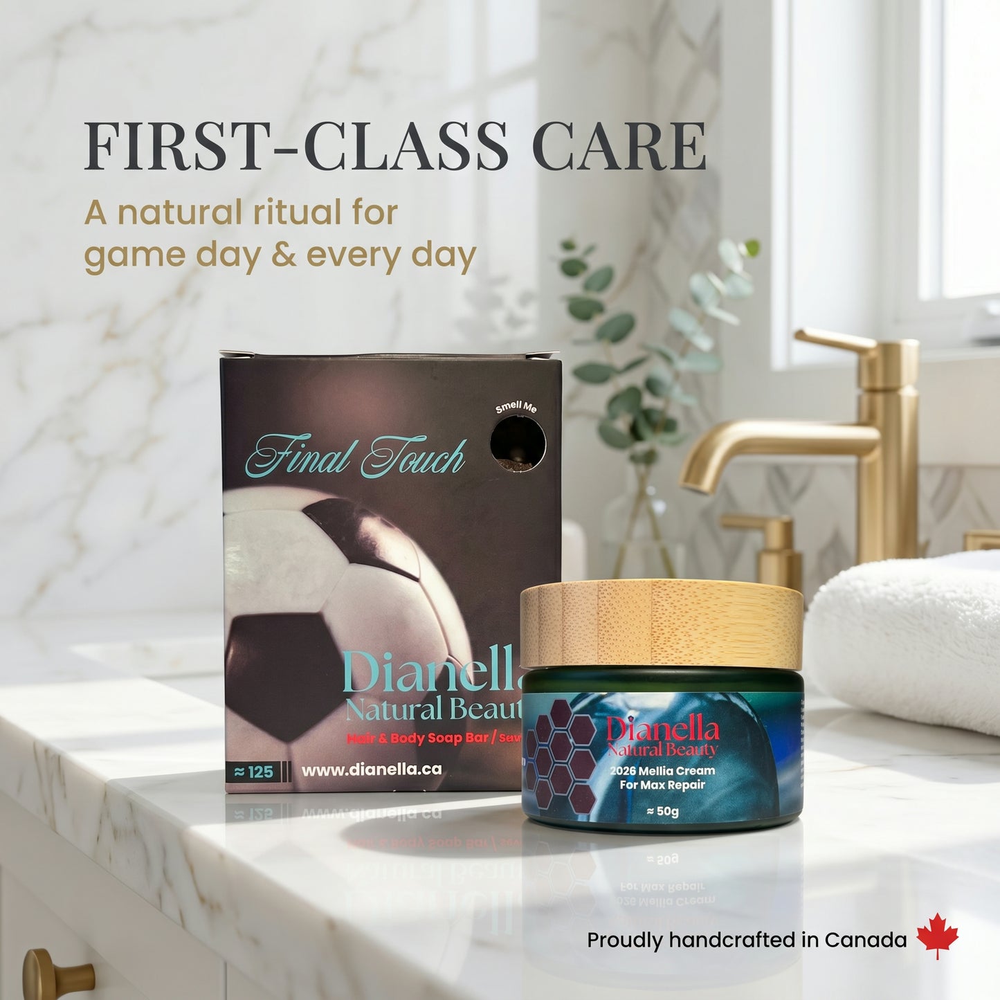Final Touch — 2026 Champions' Gift Set | Natural Soap Bar + Mellia Cream