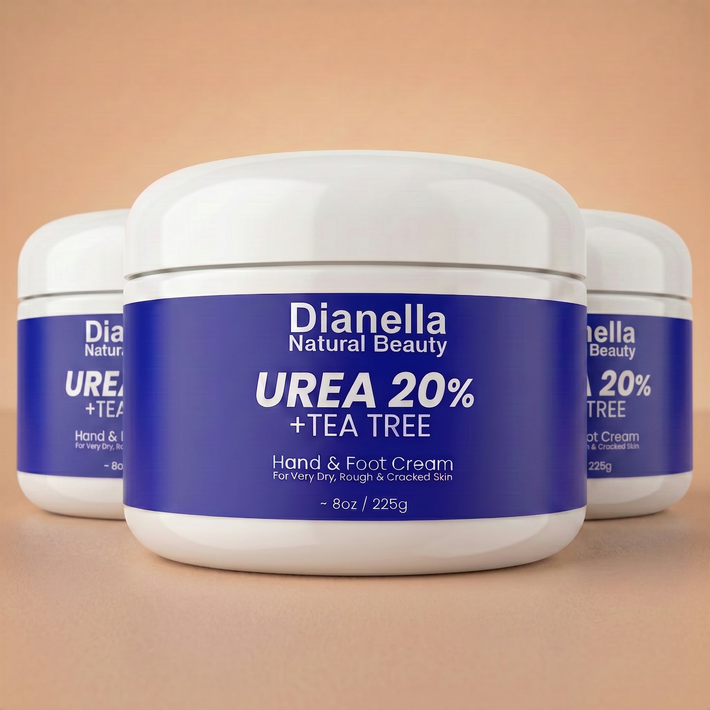 Urea 20% + Tea Tree Hand & Foot Cream for Dry, Cracked Skin - 8oz