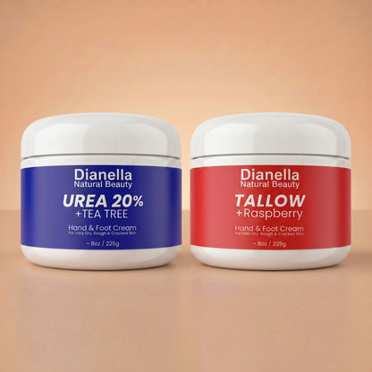Urea 20% + Tea Tree Hand & Foot Cream for Dry, Cracked Skin - 8oz