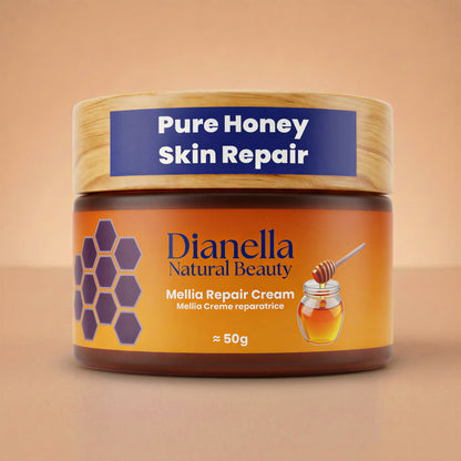 Mellia Honey + Panthenol Skin & Lip Repair Cream - Hands, Body & Lips, 50g