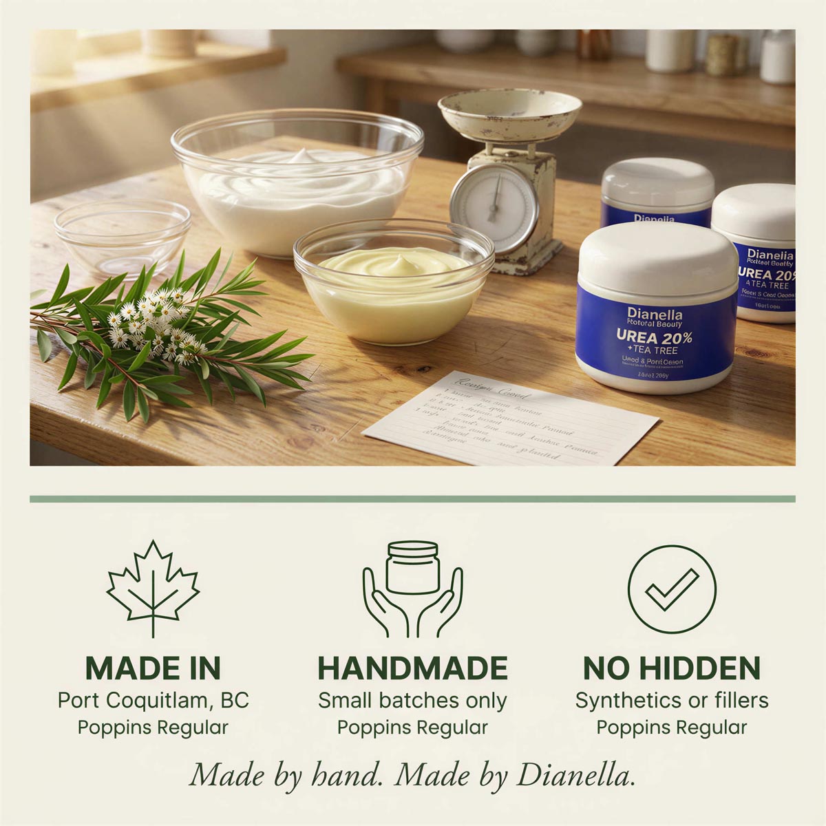 Urea 20% + Tea Tree ‎ ‎ ‎ ‎ Hand & Foot Cream 8oz