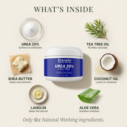Urea 20% + Tea Tree ‎ ‎ ‎ ‎ Hand & Foot Cream