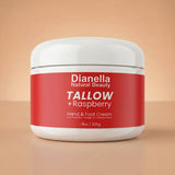Tallow + Raspberry Hand & Foot Cream for Deep, Lasting Hydration - 8oz